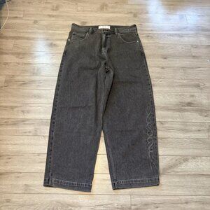 hollister black skater baggy tribal denim